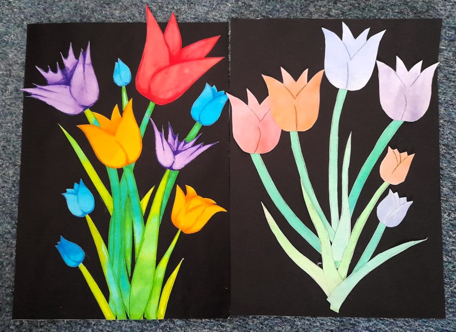 Tulipány rozkvetly ve výtvarné výchově