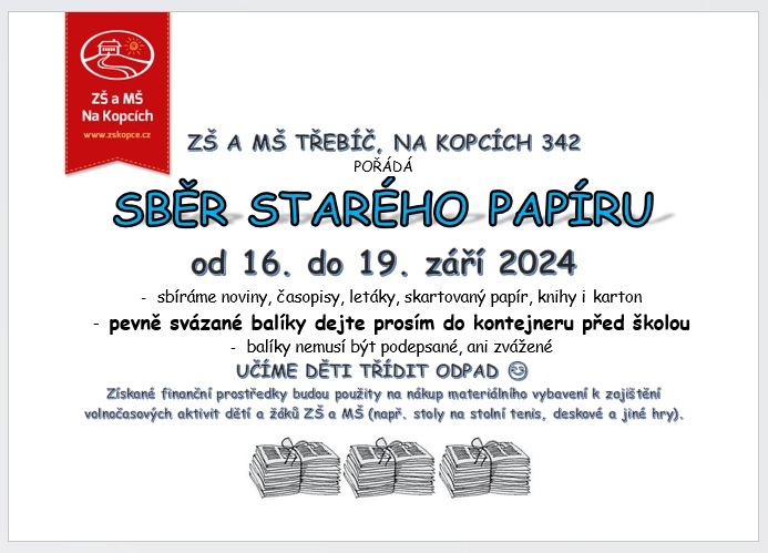 SBĚR STARÉHO PAPÍRU